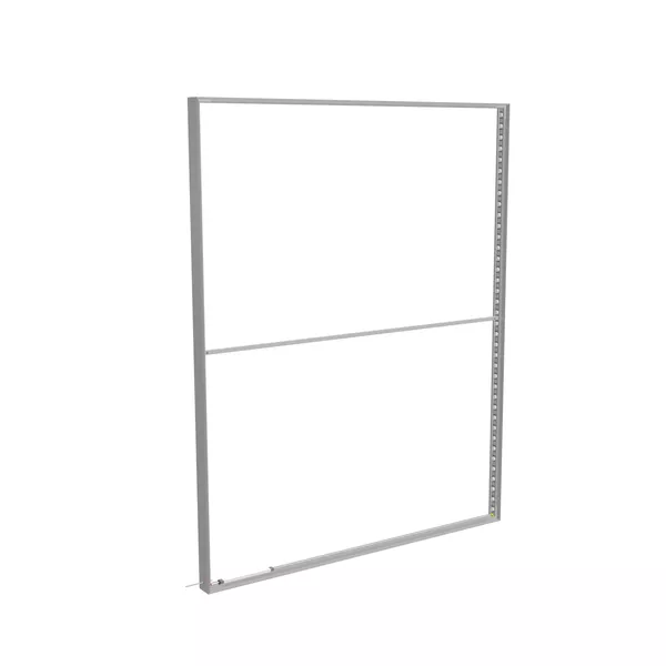200x250cm - stojąca rama S100D, podświetlenie krawędziowe LED, profil srebrny