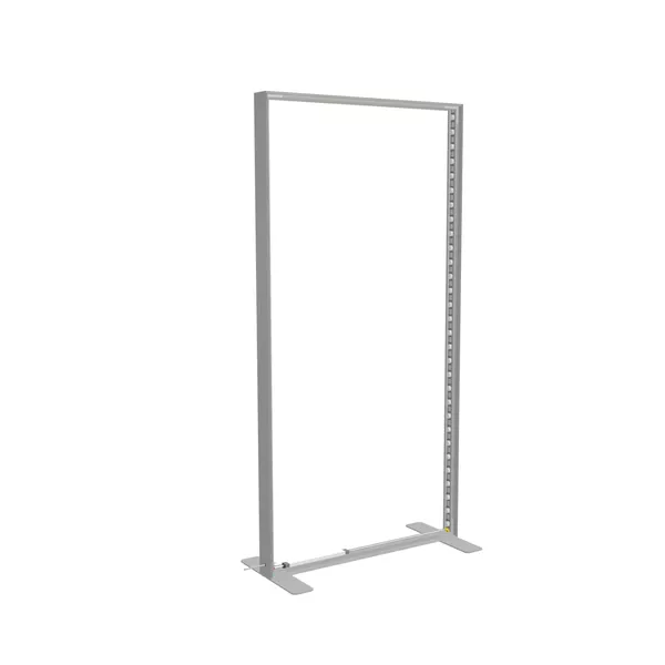 100x200cm - stojąca rama S100D, podświetlenie krawędziowe LED, stopy standard, profil srebrny