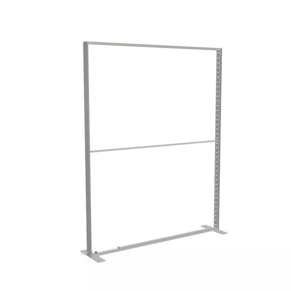 200x250cm - stojąca rama S100D, podświetlenie krawędziowe LED, stopy standard, profil srebrny