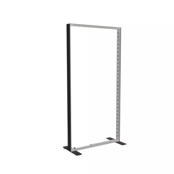 100x200cm - stojąca rama S100D, podświetlenie krawędziowe LED, stopy standard, profil czarny