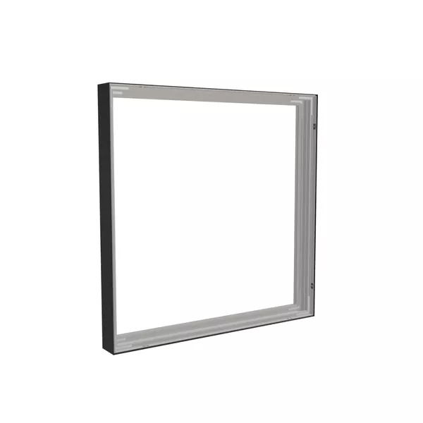 100x100cm - stojąca rama S100T, profil czarny
