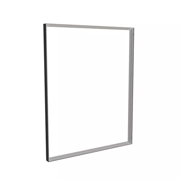 200x250cm - stojąca rama S100T, profil czarny