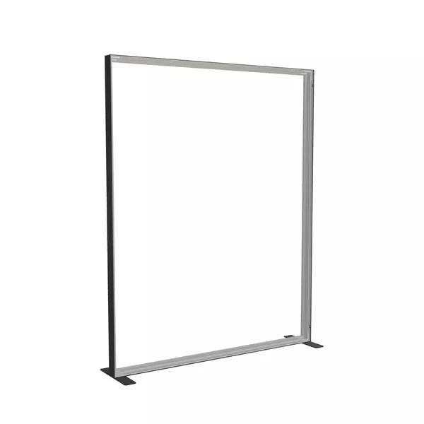 200x250cm - stojąca rama S100T, stopy standard, profil czarny