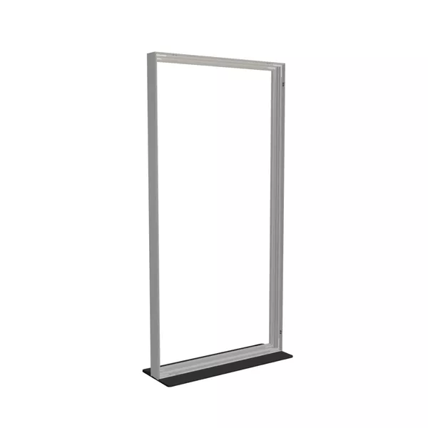 100x200cm - stojąca rama S100T, stopa Mono HPL, profil srebrny
