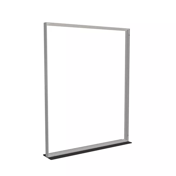 200x250cm - stojąca rama S100T, stopa Mono HPL, profil srebrny