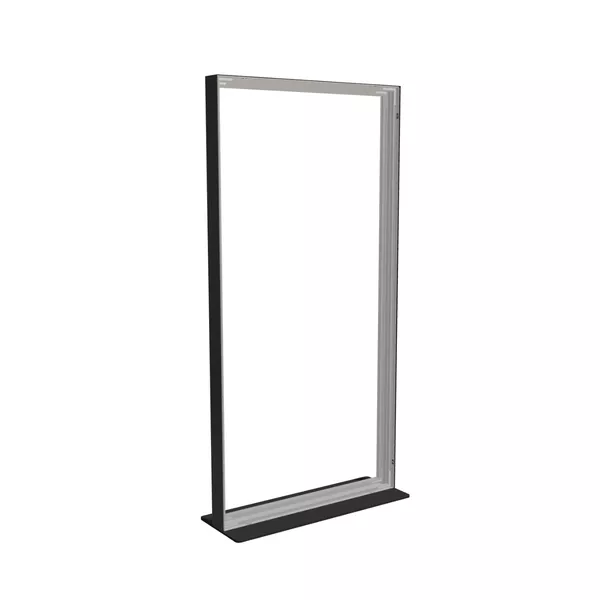 100x200cm - stojąca rama S100T, stopa Mono HPL, profil czarny