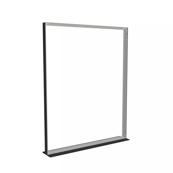 200x250cm - stojąca rama S100T, stopa Mono HPL, profil czarny