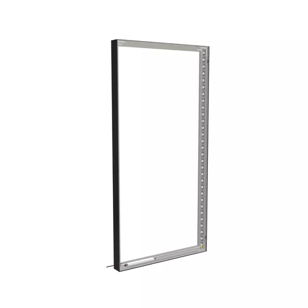 100x200cm - stojąca rama S100T, podświetlenie krawędziowe LED, profil czarny