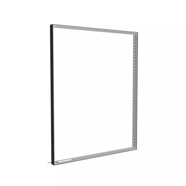 200x250cm - stojąca rama S100T, podświetlenie krawędziowe LED, profil czarny