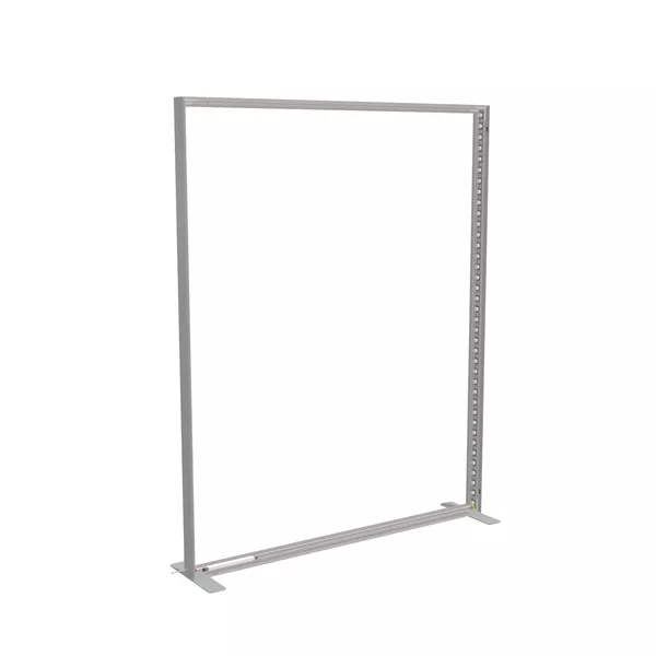 200x250cm - stojąca rama S100T, podświetlenie krawędziowe LED, stopy standard, profil srebrny