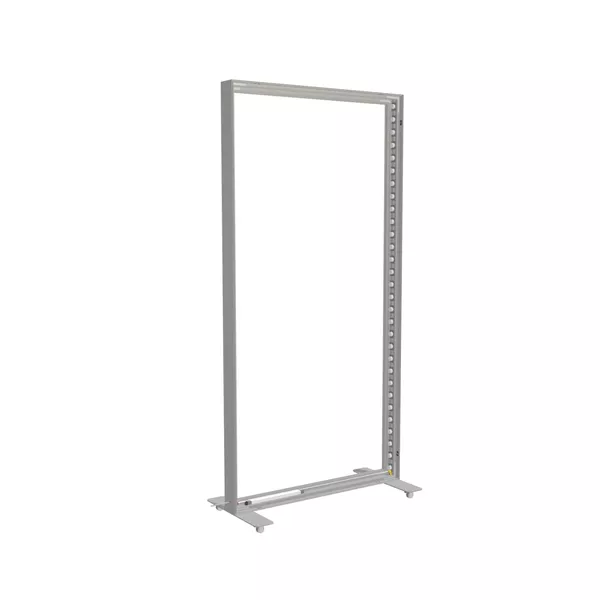 100x200cm - stojąca rama S100T, podświetlenie krawędziowe LED, stopy na kółkach, profil srebrny