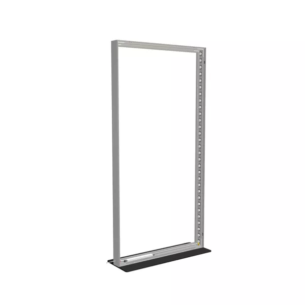 100x200cm - stojąca rama S100T, podświetlenie krawędziowe LED, stopa Mono HPL, profil srebrny