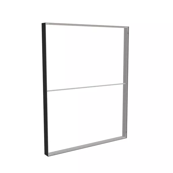 200x250cm - stojąca rama S150D, profil czarny