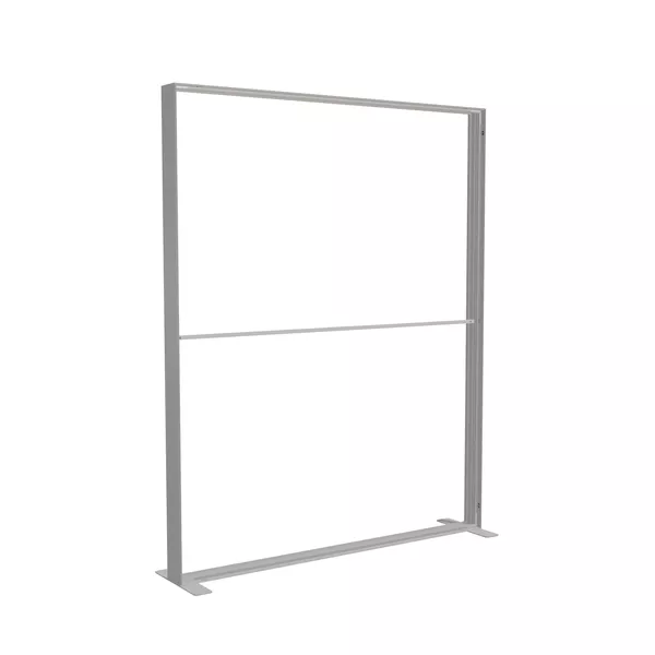 200x250cm - stojąca rama S150D, stopy standard, profil srebrny
