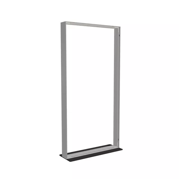 100x200cm - stojąca rama S150D, stopa Mono HPL, profil srebrny