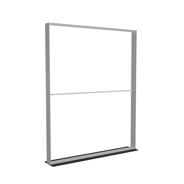 200x250cm - stojąca rama S150D, stopa Mono HPL, profil srebrny