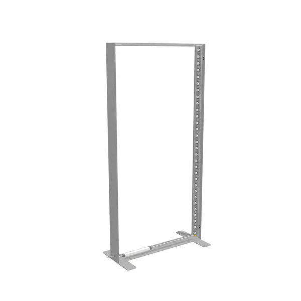 100x200cm - stojąca rama S150D, podświetlenie krawędziowe LED, stopy standard, profil srebrny
