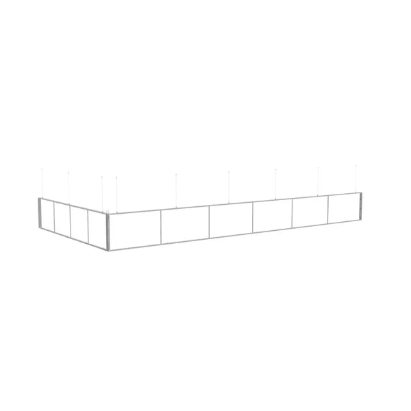 500x1000x100cm - Podwieszenie podświetlane S2 S100LED , grafika tekstylna, linki z mocowaniem