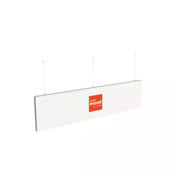 400x100cm - Podwieszenie podświetlane S1 S100LED , grafika tekstylna, linki z mocowaniem
