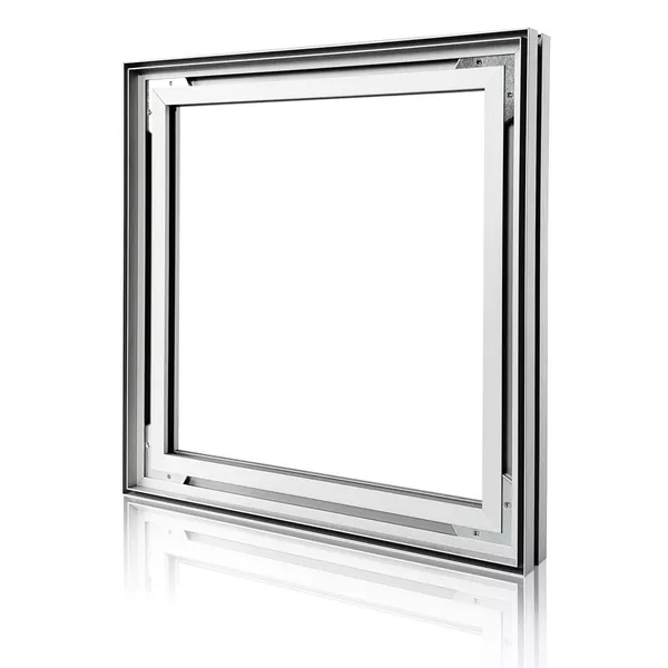 300x100cm - podwieszana rama S50D, profil srebrny, linki z mocowaniem