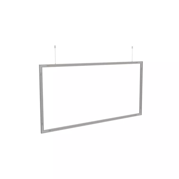 200x100cm - podwieszana rama S25, profil srebrny, linki z mocowaniem