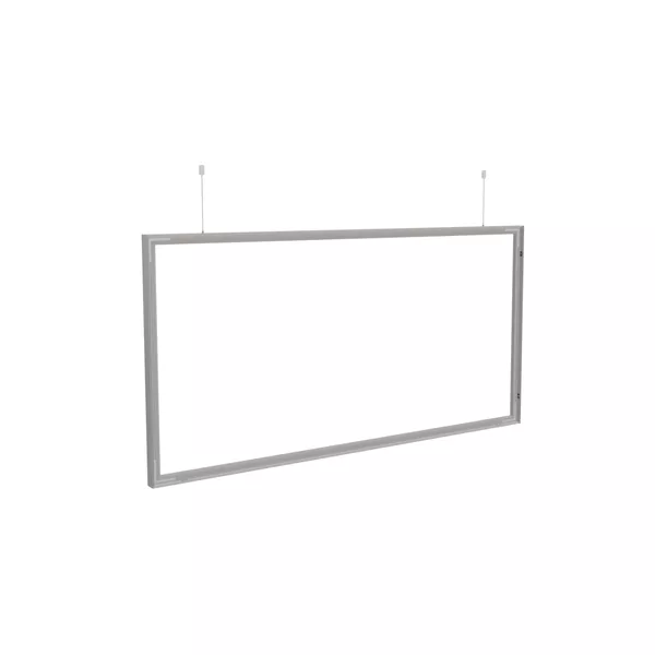 200x100cm - podwieszana rama S50D, profil srebrny, linki z mocowaniem