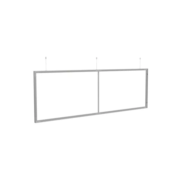 300x100cm - podwieszana rama S50D, profil srebrny, linki z mocowaniem