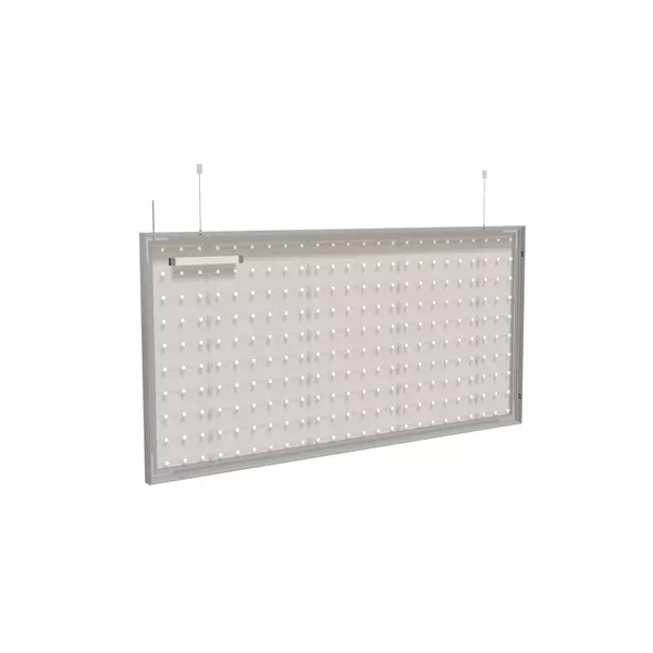 200x100cm - podwieszana rama S50T podświetlenie tylne LED, profil srebrny, linki z mocowaniem