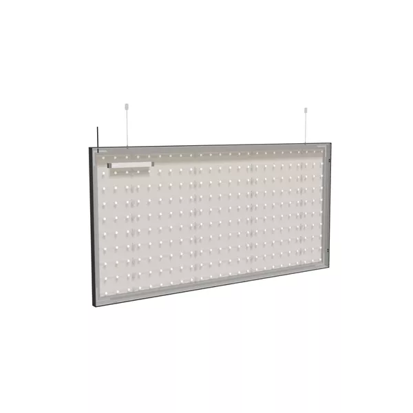 200x100cm - podwieszana rama S50T podświetlenie tylne LED, profil czarny, linki z mocowaniem
