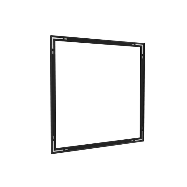 100x100cm - rama Outdoor S25, profil czarny, blokady tkaniny