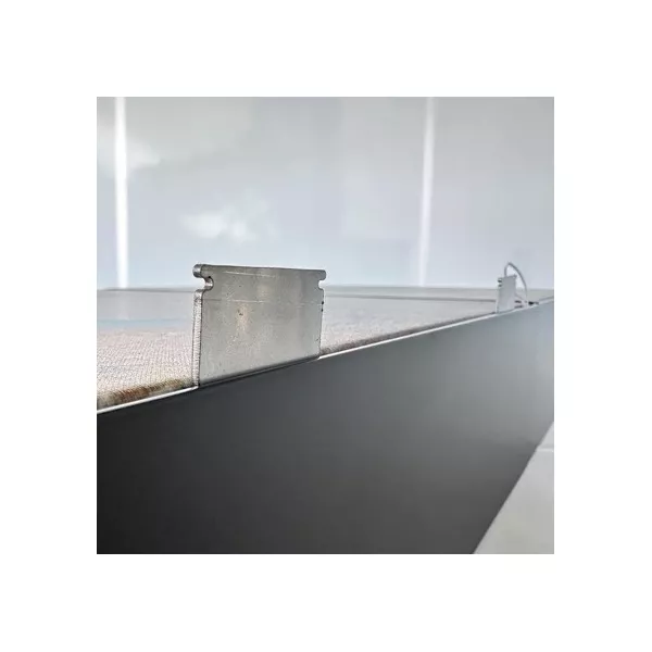 100x100cm - rama Outdoor S100T podświetlenie krawędziowe LED, profil srebrny, blokada tkaniny
