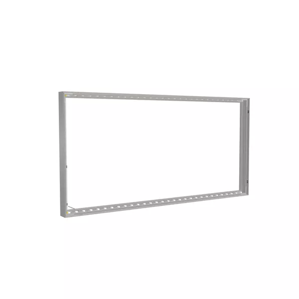 200x100cm - rama Outdoor S100T podświetlenie krawędziowe LED, profil srebrny, blokada tkaniny