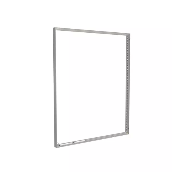 200x250cm - rama Outdoor S100T podświetlenie krawędziowe LED, profil srebrny, blokada tkaniny