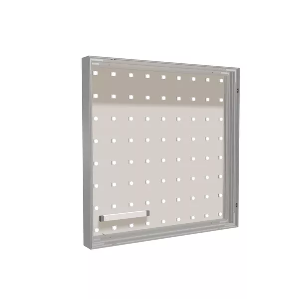 100x100cm - rama Outdoor S100T podświetlenie tylne LED, profil srebrny, blokada tkaniny