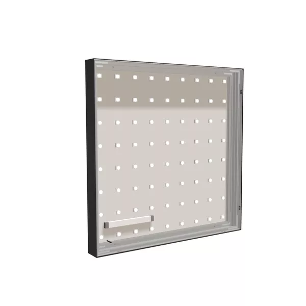 100x100cm - rama Outdoor S100T podświetlenie tylne LED, profil czarny, blokada tkaniny