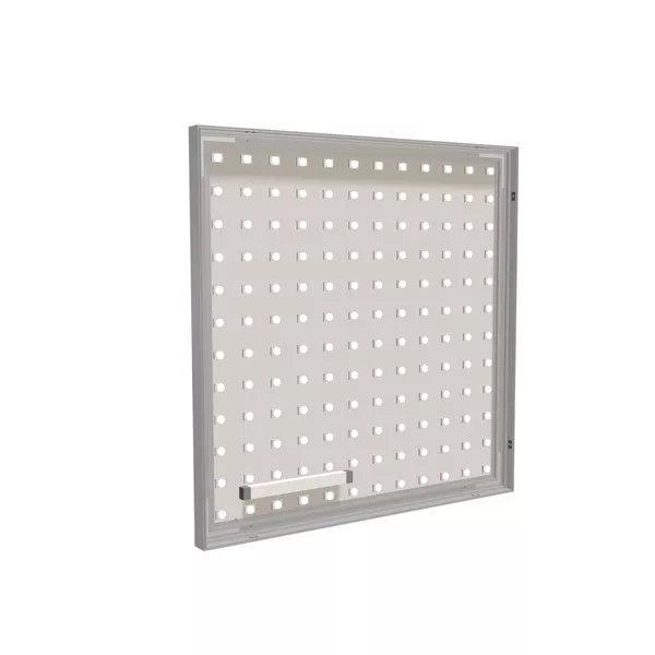 100x100cm - rama Outdoor S50T podświetlenie tylne LED, profil srebrny, blokada tkaniny