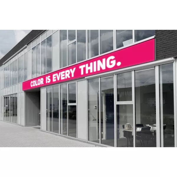 200x250cm - rama Outdoor S50T podświetlenie tylne LED, profil czarny, blokada tkaniny