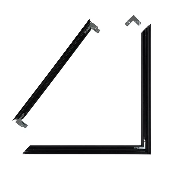 200x100cm - rama DECO S18, profil srebrny, dekor dąb 30x18mm