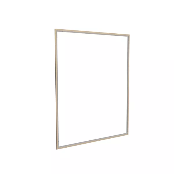 200x250cm - rama DECO S18, profil srebrny, dekor dąb 30x18mm