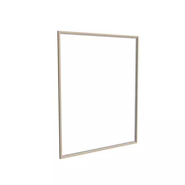 200x250cm - rama DECO S18, profil srebrny, dekor dąb 30x40mm