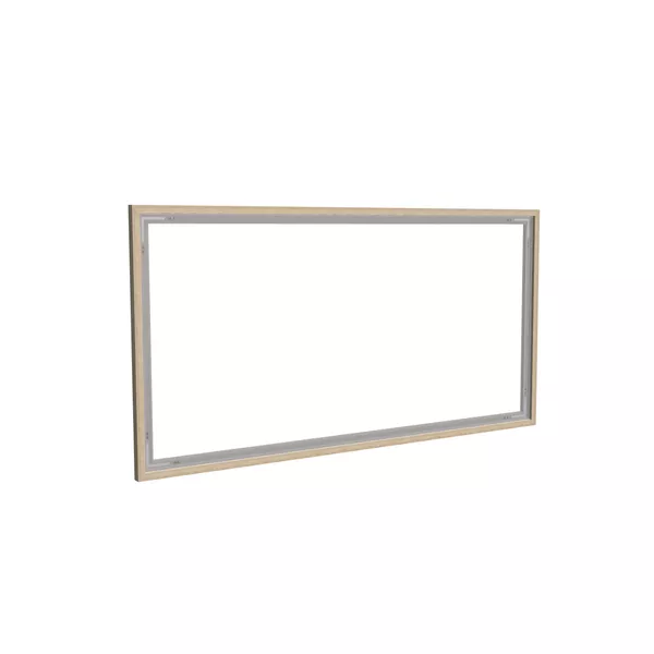200x100cm - rama DECO S25, profil srebrny, dekor dąb 30x40mm