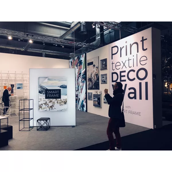 150x200cm - stojąca rama łukowa S100D, profil czarny