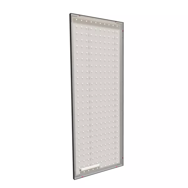93x250cm - standard wall with upper exit Modularico M50LED, black profile
