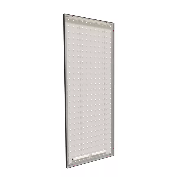 95x250cm - standard wall with upper exit Modularico M50LED, black profile