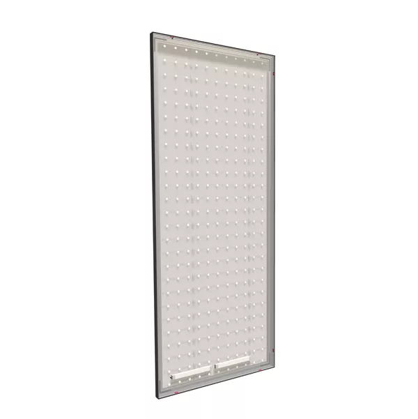 98x250cm - front ceiling wall Modularico M50LED, black profile