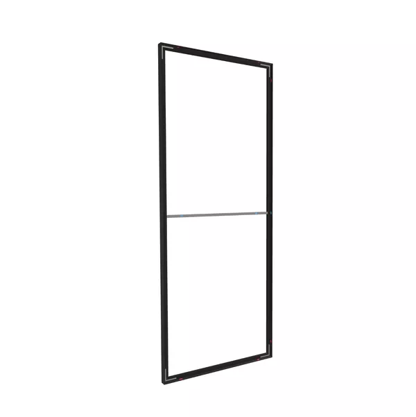 100x250cm - front ceiling wall Modularico M50D, black profile