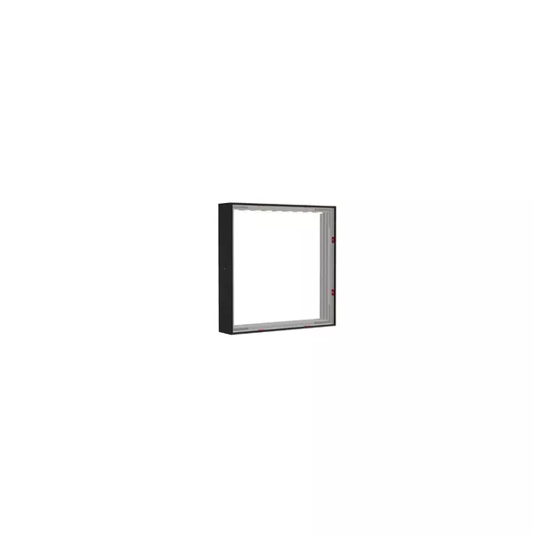50x50cm - wall extension Modularico M100LED, black profile