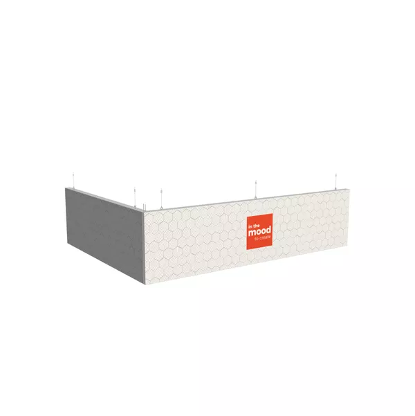 100x100cm - Freestanding S100 LED SEG Frame, silver [CLONE] [CLONE] [CLONE] [CLONE] [CLONE] [CLONE]