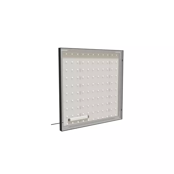 Wandrahmen S50T LED 100x100 cm, Schwarzes Profil