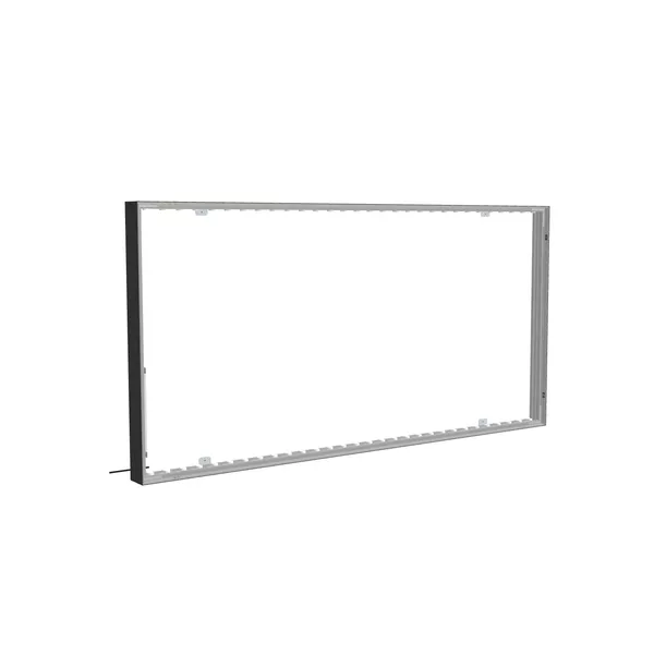 LED Wall Frame S100 200x100 cm, Black Profile